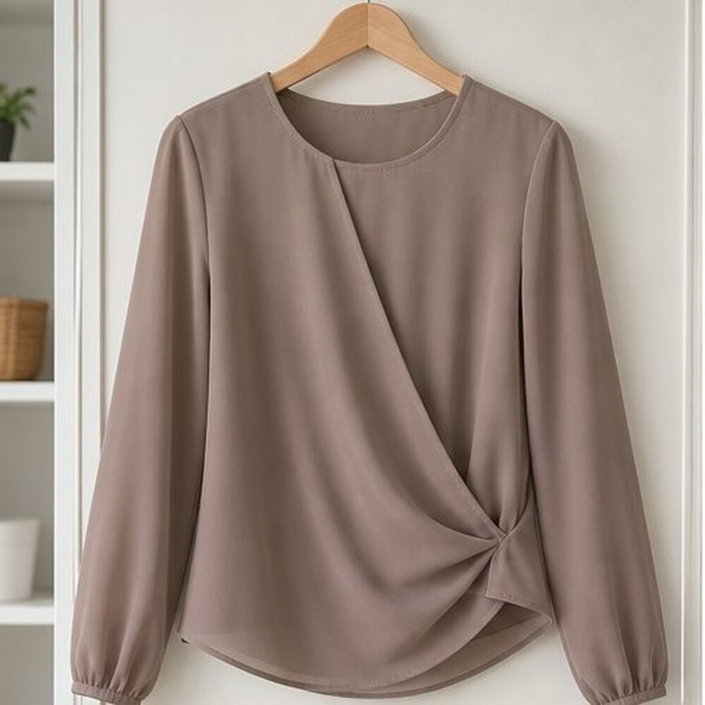 Taupe Tunic Blouse